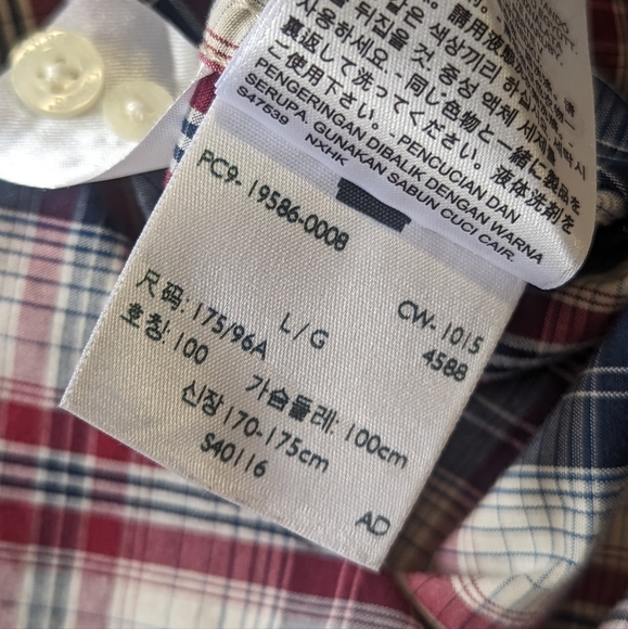 Levi's button down plaid shirt, size large. - Picture 8 of 8